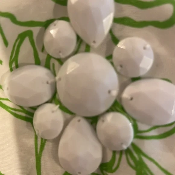 Lilly Pulitzer Newbury Beaded Draw the Line  Faille Floral Tunic 8 FREE SHIP - Picture 6 of 6